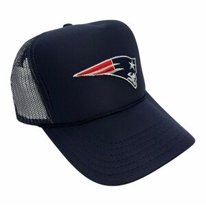 NEW VINTAGE STYLE NEW ENGLAND PATRIOTS BLUE TRUCKER HAT CAP ADU…
